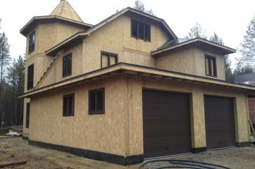 Наружная обшивка дома из СИП панелей